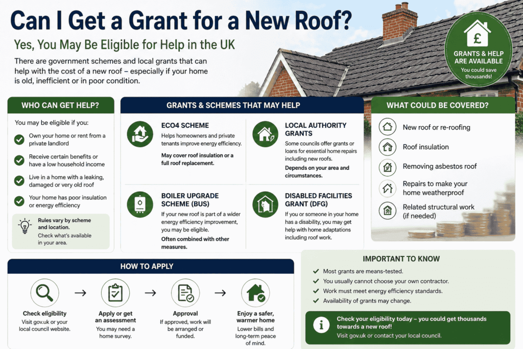 can i get a grant for a new roof
