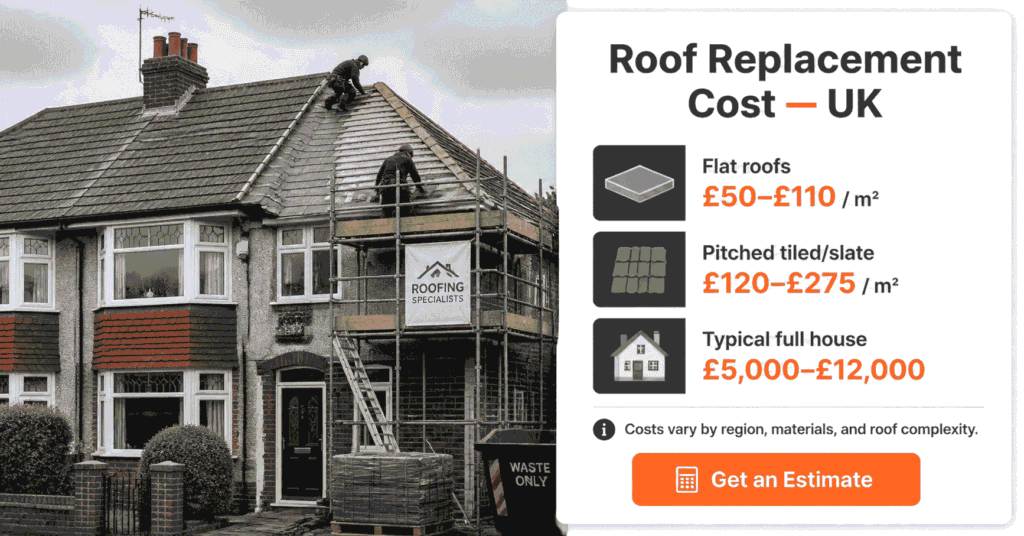 roof replacement cost uk