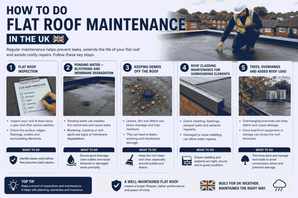 learn how to do flat roof maintenance with our expert uk guide
